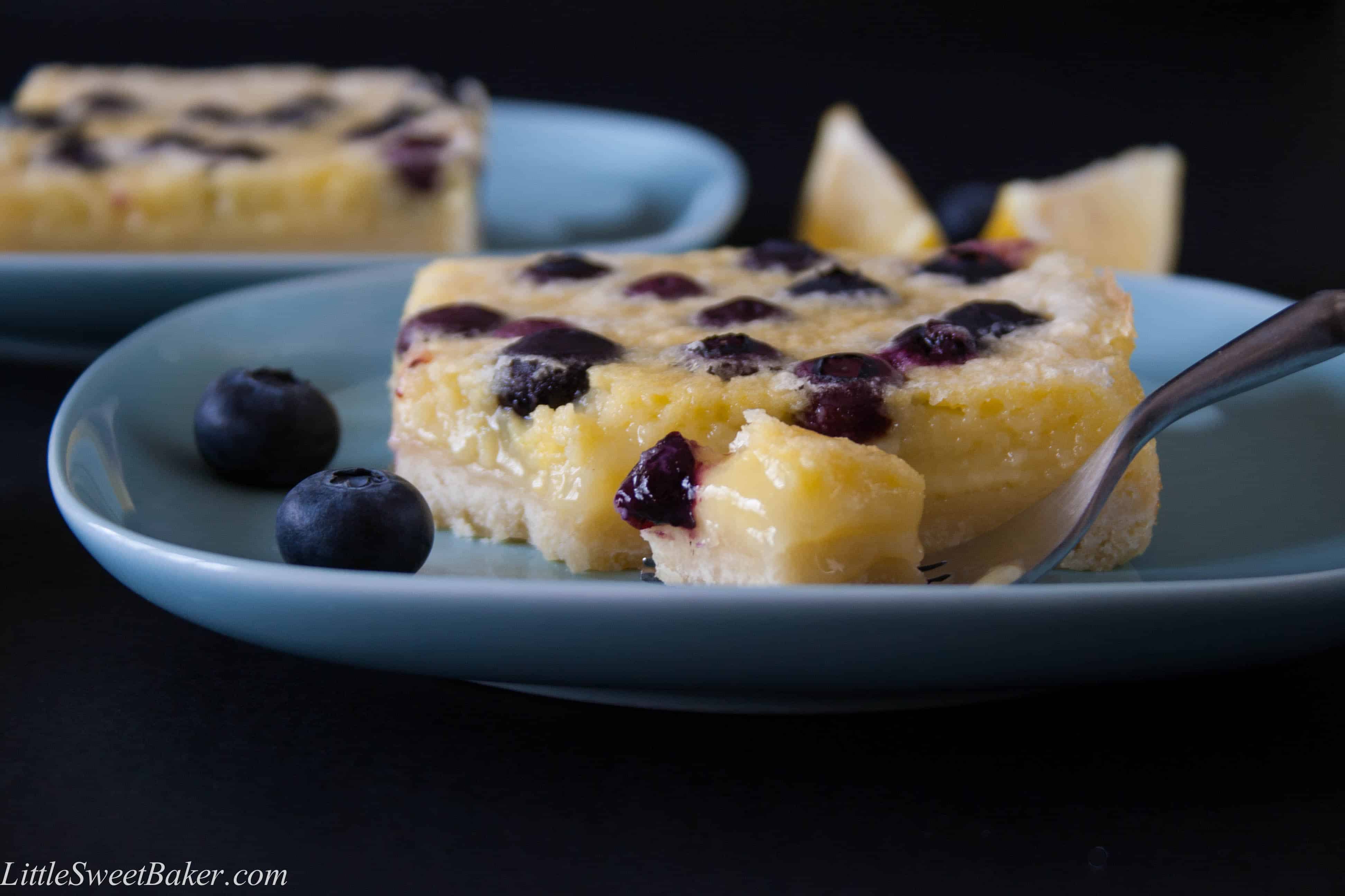 lemon blueberry squares