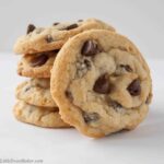 The best chocolate chip cookie recipe. Crispy around the edges, soft and chewy in the centre and loaded with chocolate chips.