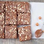 5-MINUTE CHOCOLATE HAZELNUT BROWNIES. Nutty, chocolatey and chewy brownies that are made with just 3 ingredients and in one bowl. Perfect for when that chocolate craving hits!