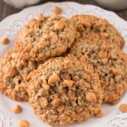 BUTTERSCOTCH OATMEAL COOKIES. This is a hearty, soft and chewy cookie that is loaded with sweet flavorful butterscotch chips.