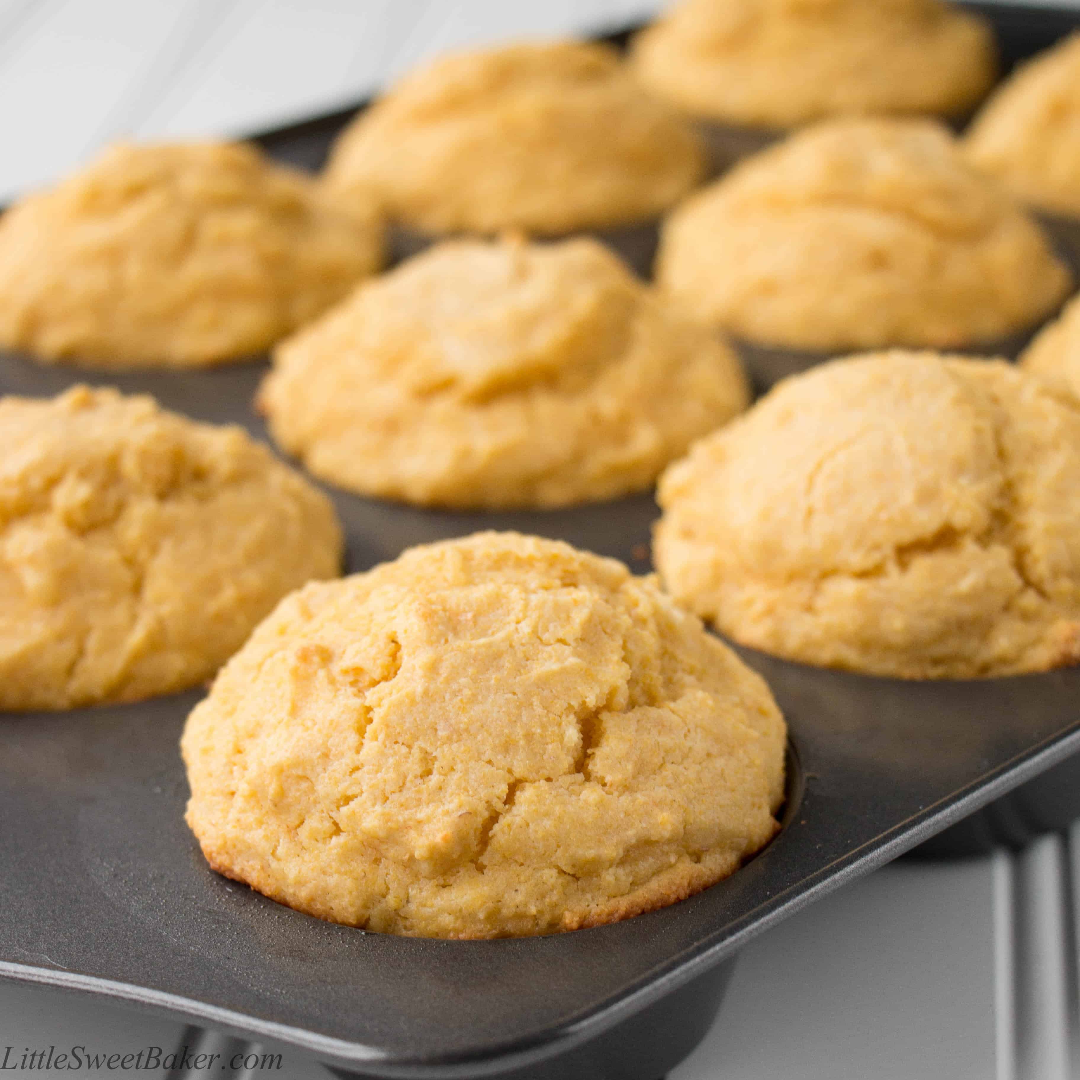 CORNBREAD MUFFINS. These hearty muffins are softer and more moist than your standard cornbread. Individual and ready-to-serve portions, they are a perfect pairing with your favorite bowl of chili or stew.