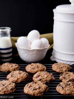 These soft and chewy cookies are loaded with plump raisins and hearty rolled oats. They are buttery and have a hint of cinnamon spice. Your whole family will love this homemade classic cookie recipe.