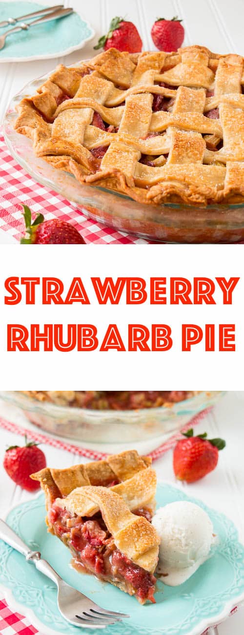 A delicious flaky pie crust paired with a sweet and tangy strawberry rhubarb filling. See how easy it is to make this tasty and gorgeous lattice pie. (Video Recipe)