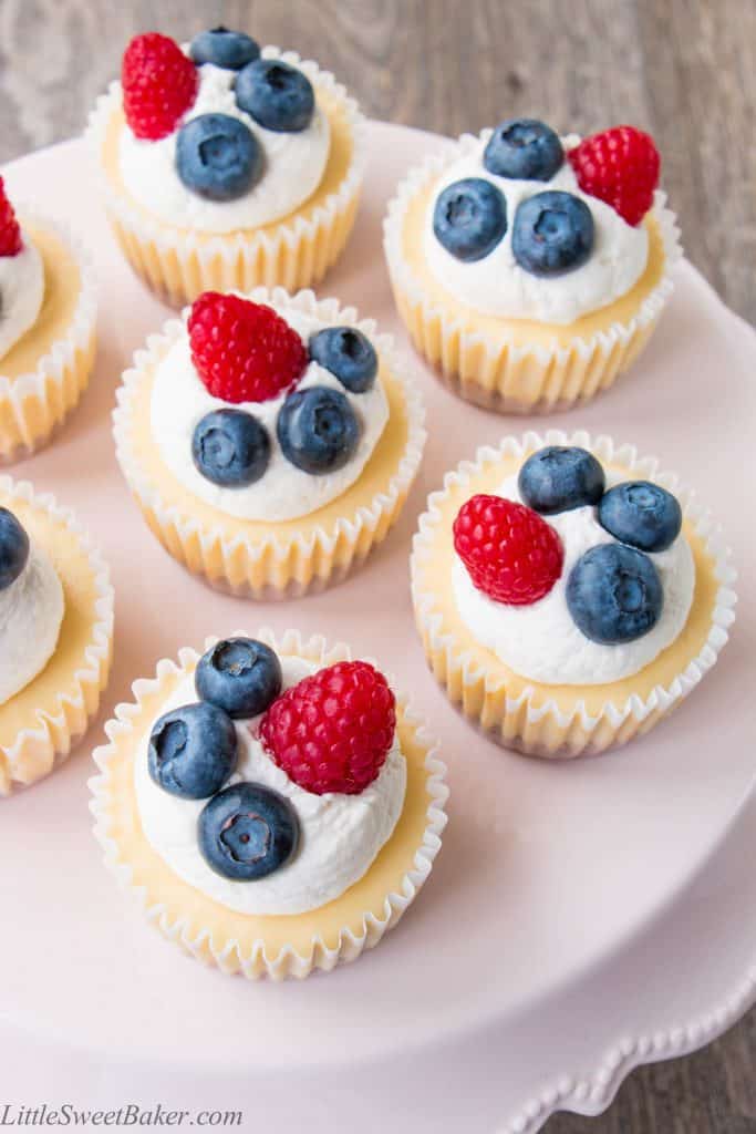 A smooth, creamy, and tangy cheesecake baked on top of a buttery graham cracker crust. These delicious little beauties prove that good things come in small packages. Just 6 ingredients and 20 mins bake time. {Video Recipe}