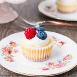 A smooth, creamy, and tangy cheesecake baked on top of a buttery graham cracker crust. These delicious little beauties prove that good things come in small packages. Just 6 ingredients and 20 mins bake time. See how easy it is to make mini cheesecakes in this video recipe.