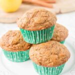 These moist, soft and fluffy muffins are made with whole wheat flour, coconut oil and sweetened with maple syrup. They are absolutely delicious and healthy too! (Video Recipe)