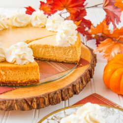 This is the creamiest and dreamiest pumpkin cheesecake you'll ever make. It's perfectly spiced with cinnamon, cardamon and has a gingersnap cookie crust.