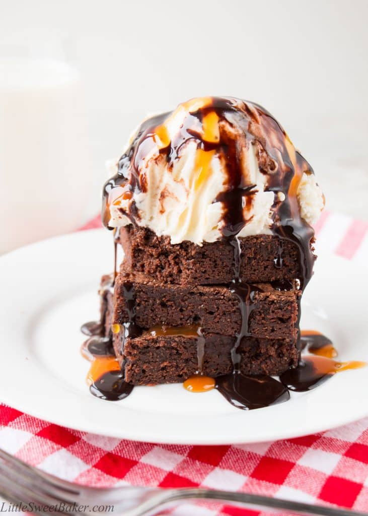 Rich, fudgy and perfectly chewy! This easy one-bowl brownie recipe comes together in just minutes.