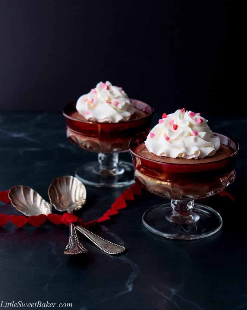 This eggless chocolate mousse uses a secret ingredient to add more depth in flavor, sweetness and fluffy texture. It's incredibly easy to make and heavenly delicious! 