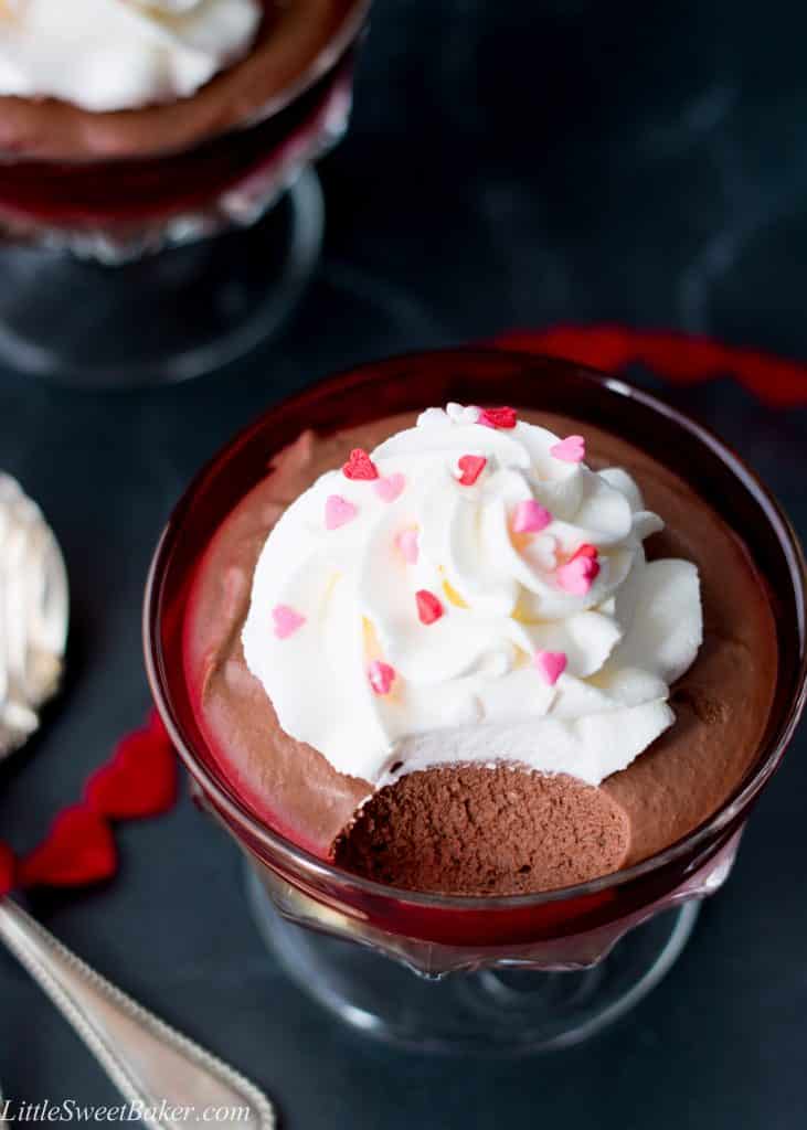 This eggless chocolate mousse uses a secret ingredient to add more depth in flavor, sweetness and fluffy texture. It's incredibly easy to make and heavenly delicious! 