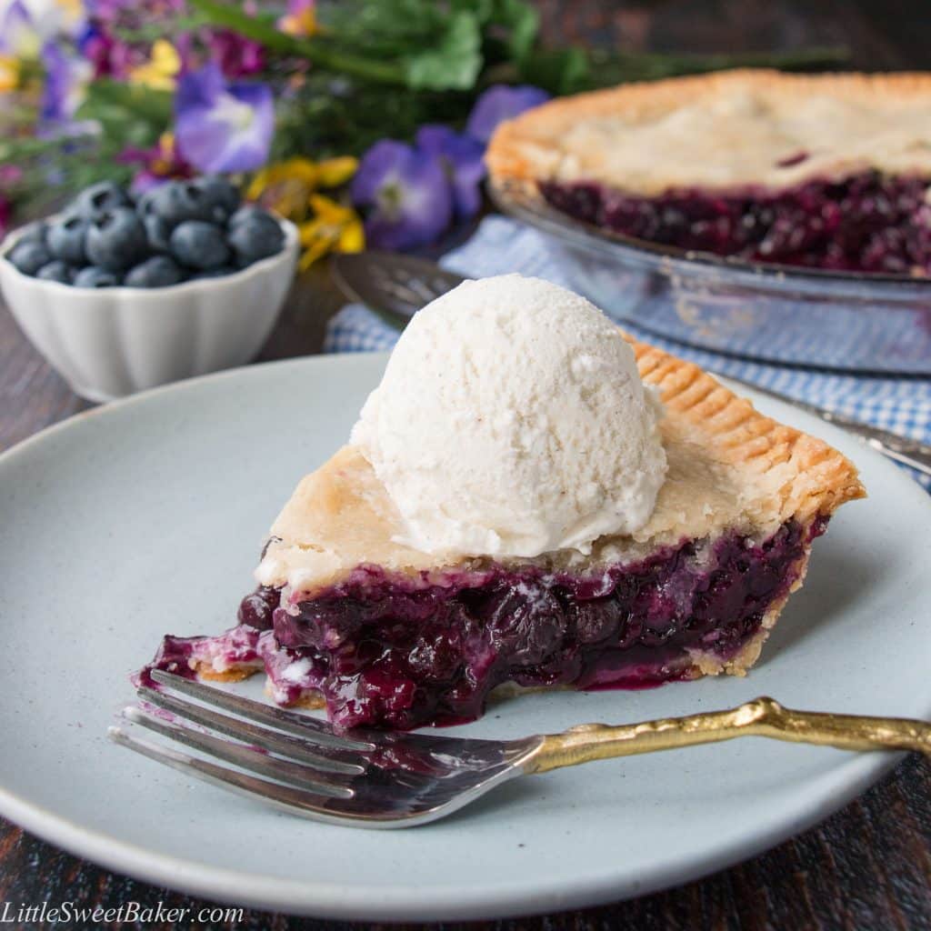 This is a tender flaky pie crust filled with juicy blueberry goodness - just like grandma used to make. This recipe is easy peasy and delicious!