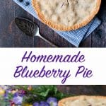 This is a tender flaky pie crust filled with juicy blueberry goodness - just like grandma used to make. This recipe is easy peasy and delicious!