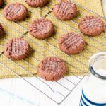 These ultra chewy cookies are rich and fudgy like a brownie with creamy peanut butter taste.