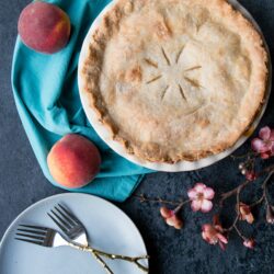 This is the EASIEST all-butter pie crust you'll ever make! Just 4 ingredients, mix it all together, roll, and bake. It's really that simple.
