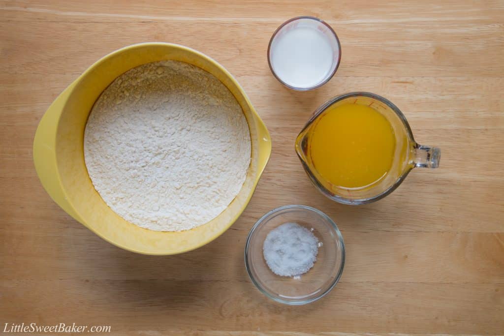 This is the EASIEST all-butter pie crust you'll ever make! Just 4 ingredients, mix it all together, roll, and bake. It's really that simple.