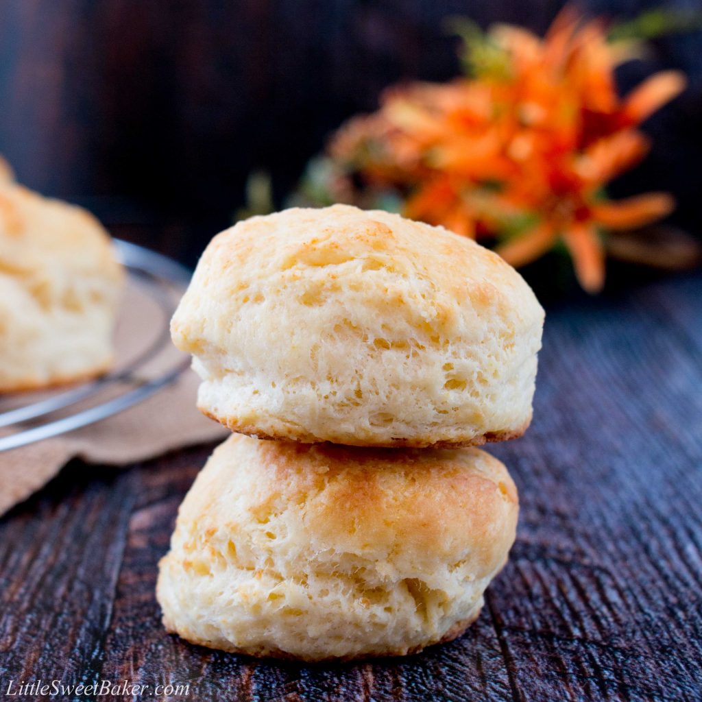 These buttermilk biscuits are soft, flaky and delightfully buttery. Find out the secret technique to why these are the easiest buttermilk biscuits you'll ever make. #easybiscuitrecipe #buttermilkbiscuits #butterbiscuits #flakybiscuitrecipe