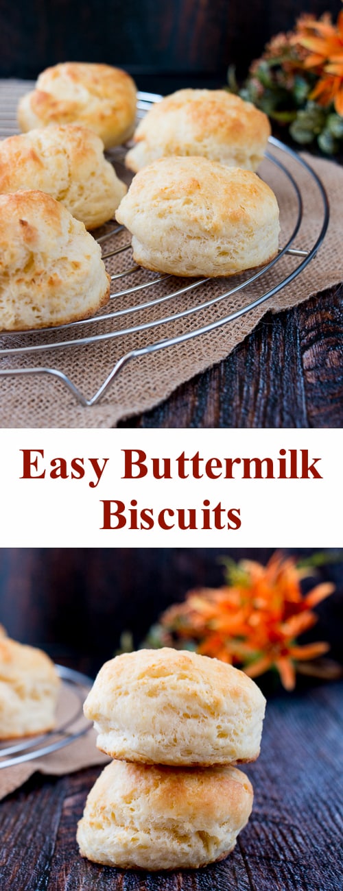 These buttermilk biscuits are soft, flaky and delightfully buttery. Find out the secret technique to why these are the easiest buttermilk biscuits you'll ever make. #easybiscuitrecipe #buttermilkbiscuits #butterbiscuits #flakybiscuitrecipe