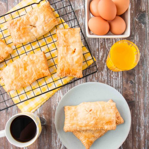 Breakfast Hand Pies with Egg, Ham and Cheese Little Sweet Baker