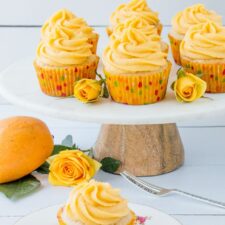 Tropical Mango Vanilla Cupcakes-image