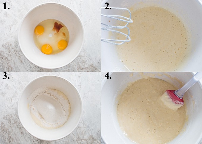 how to make fresh strawberry cake steps 1-4