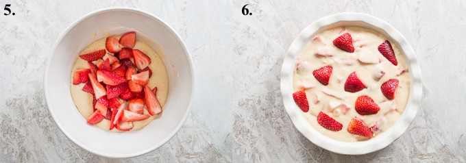 how to make fresh strawberry cake steps 5-6