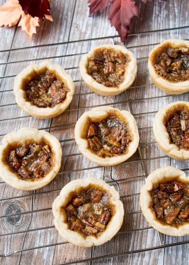 butter tarts on a cooling rack