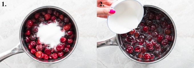 pictures of how to make cherry topping for cheesecake