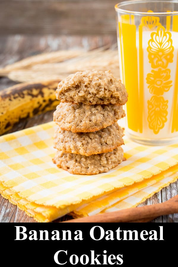Soft and Chewy Banana Oatmeal Cookies - Little Sweet Baker