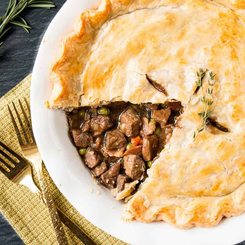 Steak & Mushroom Stout Pie Little Sweet Baker