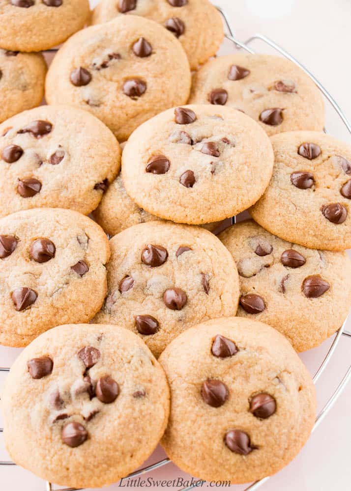 Small Batch Chocolate Chip Cookies - Little Sweet Baker
