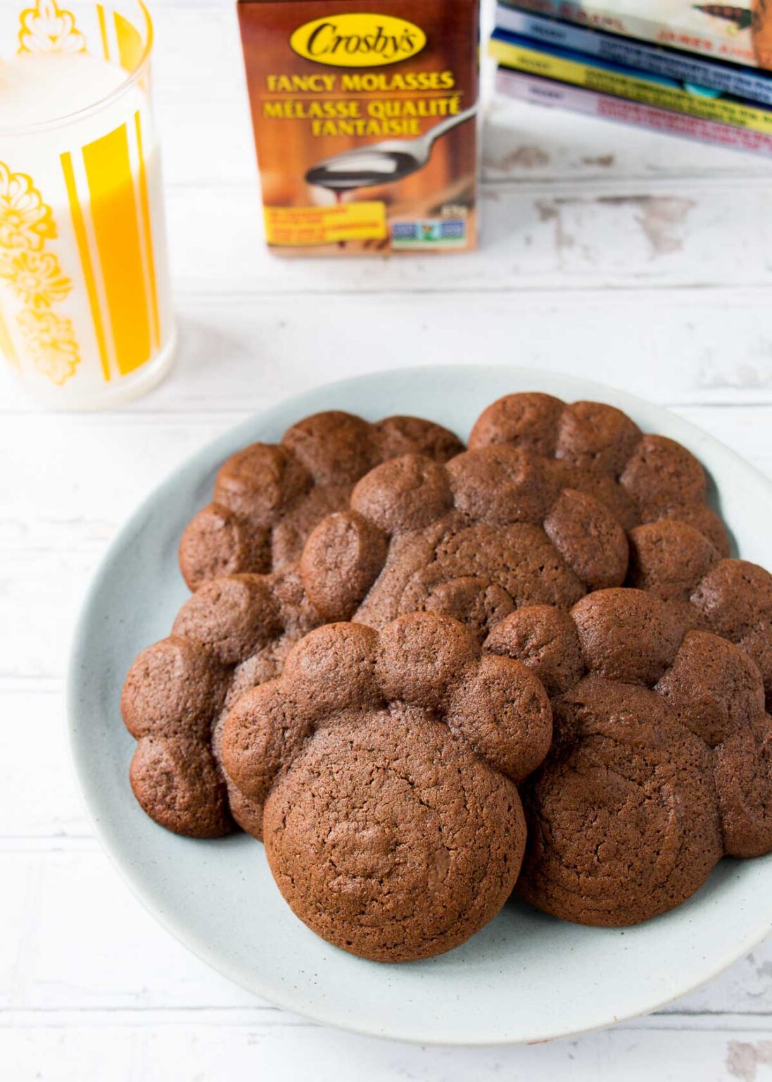 Chocolate Molasses Bear Paw Cookies Little Sweet Baker