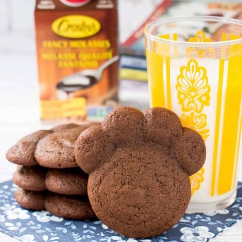Chocolate Molasses Bear Paw Cookies Little Sweet Baker