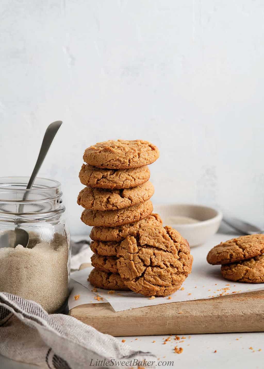 Healthy Peanut Butter Cookies (video) Little Sweet Baker