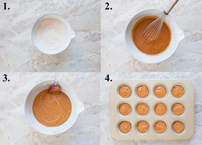 pictures of how to make pumpkin cupcakes