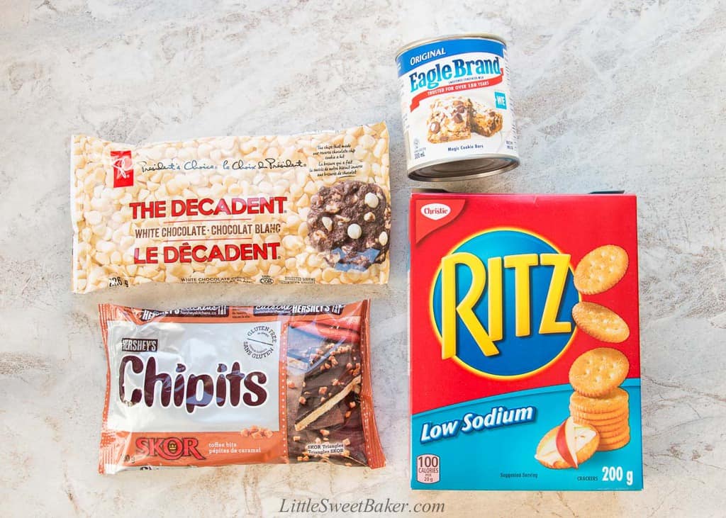 Skor Bars with Ritz Crackers (aka White Trash Bars) Little Sweet Baker