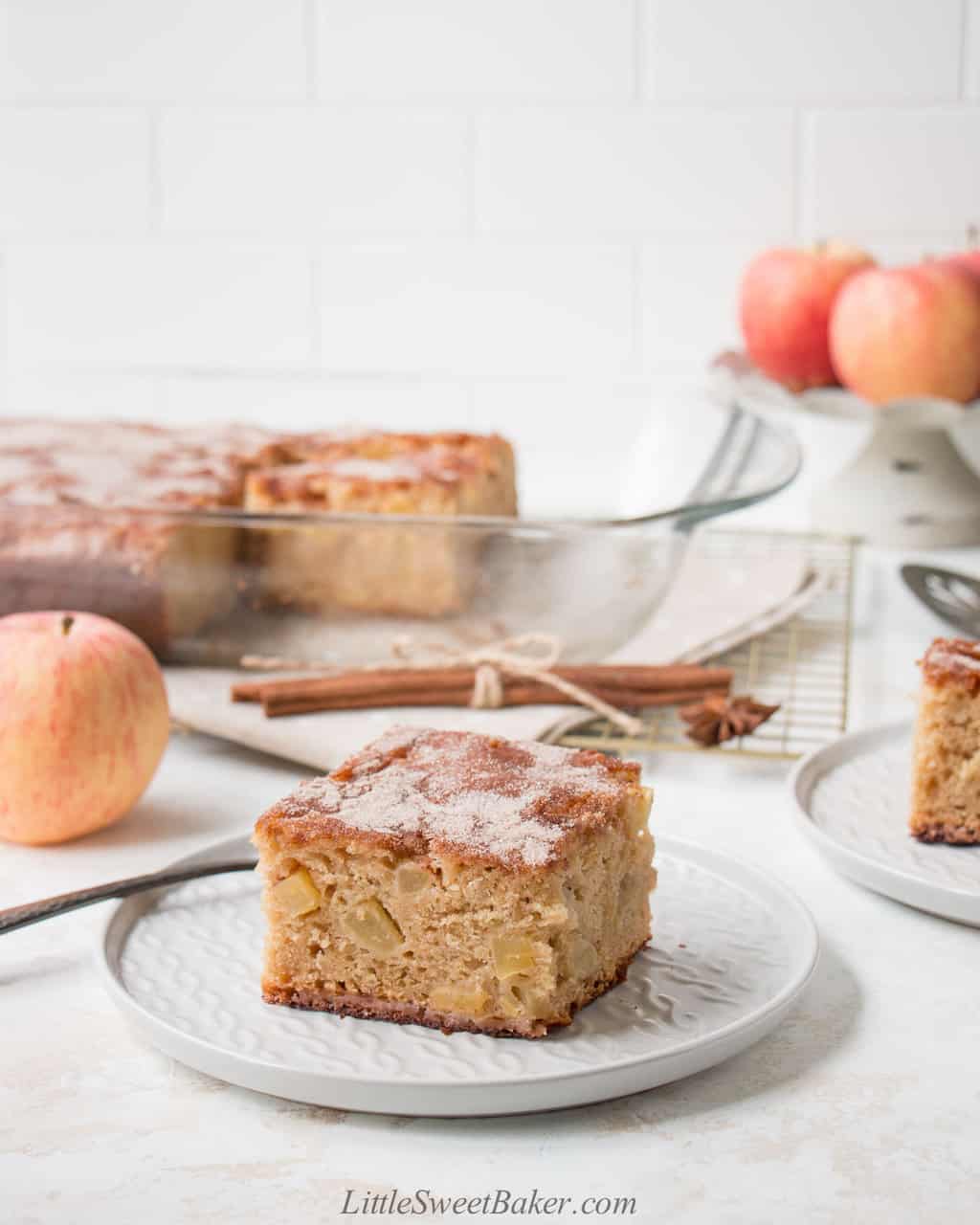 Easy Apple Cake Recipe Little Sweet Baker