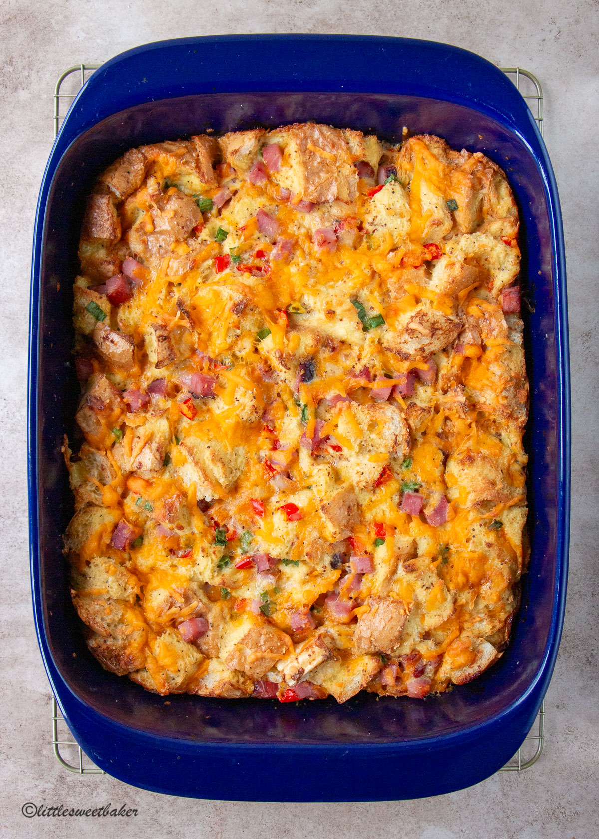 Overnight Breakfast Casserole Little Sweet Baker